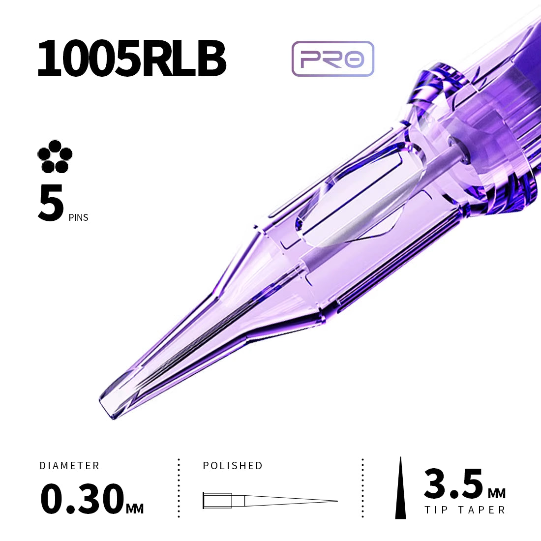 Mast Pro Tattoo Cartridge Needles RL 20 Pcs Disposable Permanent Makeup or Body Art Needles 0.18/0.25/0.30/0.35 Tattoo Supplies