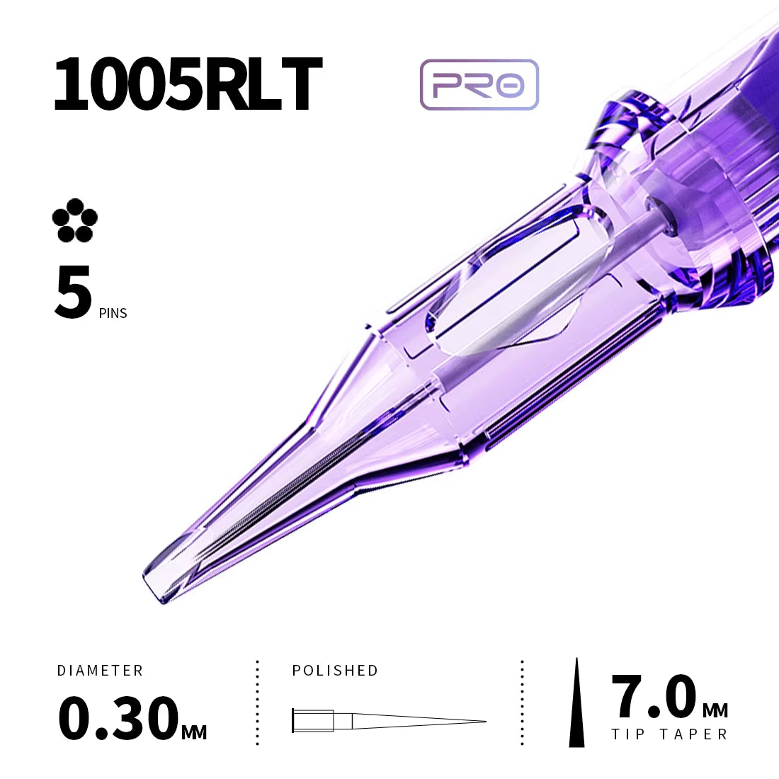 Mast Pro Tattoo Cartridge Needles RL 20 Pcs Disposable Permanent Makeup or Body Art Needles 0.18/0.25/0.30/0.35 Tattoo Supplies