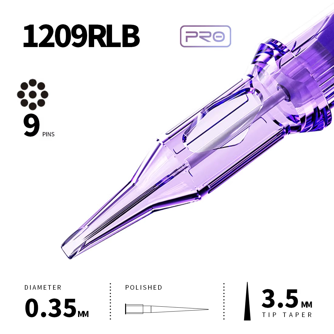 Mast Pro Tattoo Cartridge Needles RL 20 Pcs Disposable Permanent Makeup or Body Art Needles 0.18/0.25/0.30/0.35 Tattoo Supplies