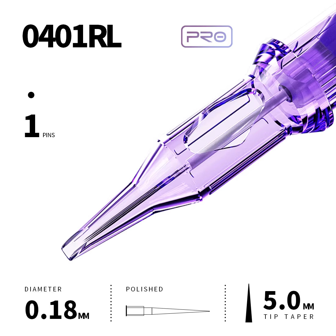 Mast Pro Tattoo Cartridge Needles RL 20 Pcs Disposable Permanent Makeup or Body Art Needles 0.18/0.25/0.30/0.35 Tattoo Supplies