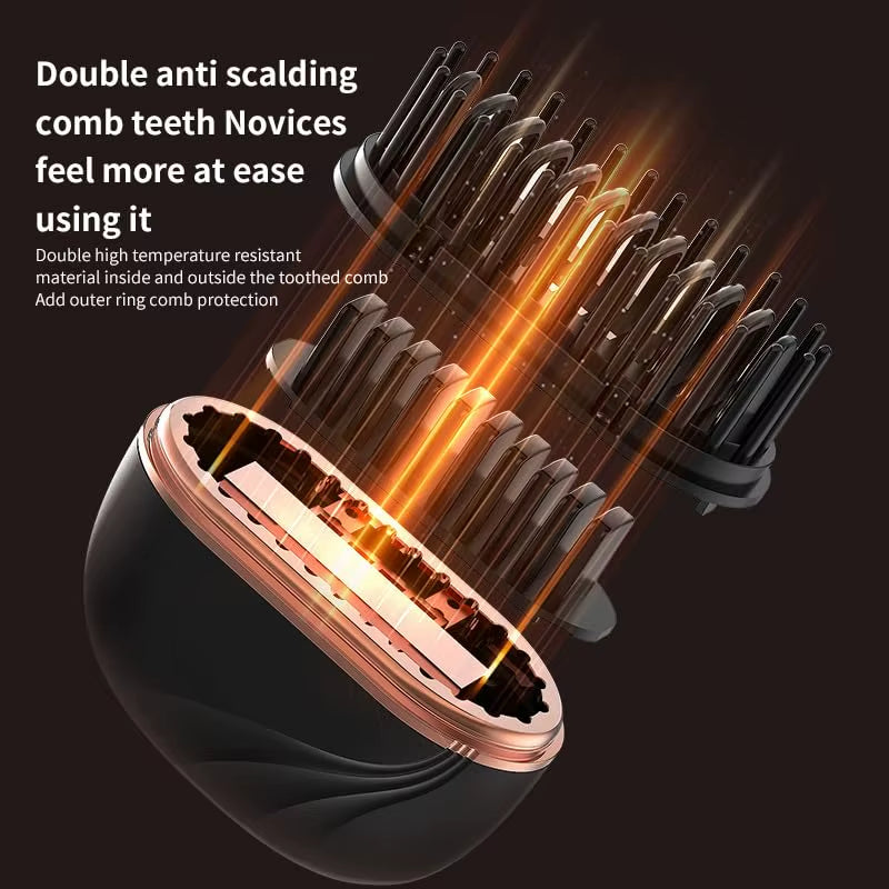 Capsule Hair Straightener & Styler Mini Cordless Hair Straightener Comb Portable Heat Hair Brush for Travel USB Rechargeable