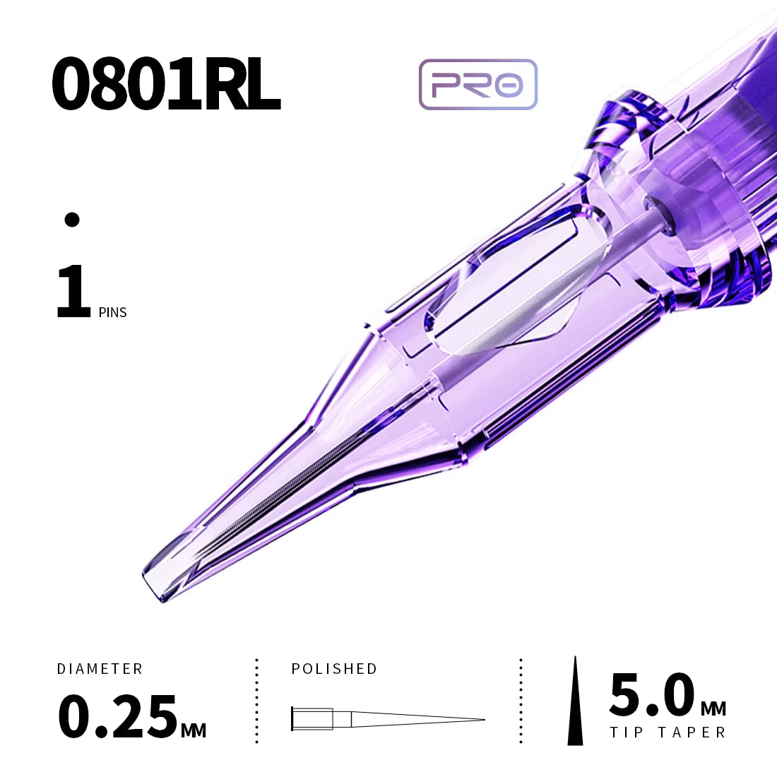Mast Pro Tattoo Cartridge Needles RL 20 Pcs Disposable Permanent Makeup or Body Art Needles 0.18/0.25/0.30/0.35 Tattoo Supplies