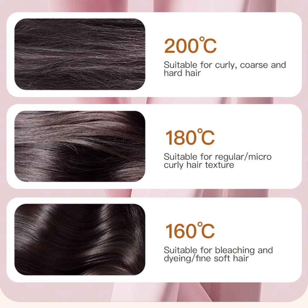 Capsule Hair Straightener & Styler Mini Cordless Hair Straightener Comb Portable Heat Hair Brush for Travel USB Rechargeable
